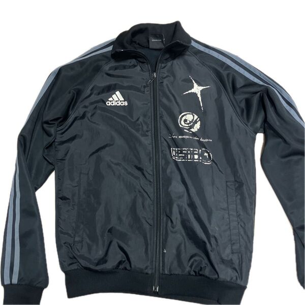 adidas トラックジャケット ジャージ 黒 ブラック メンズ