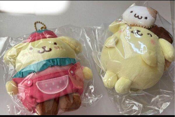 ポムポムプリン サンリオ マフィンなかよし いちごマスコット 2点セット