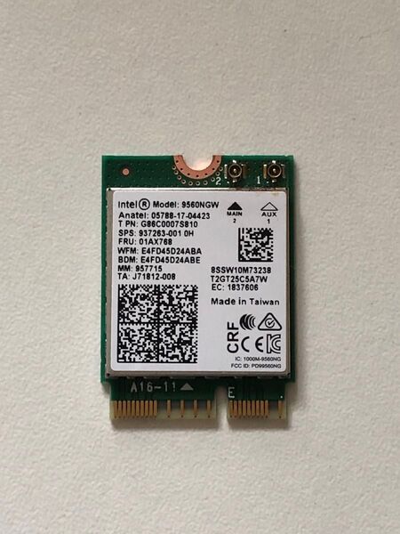 INTEL. 9560NGW 無線LAN Wifi カード