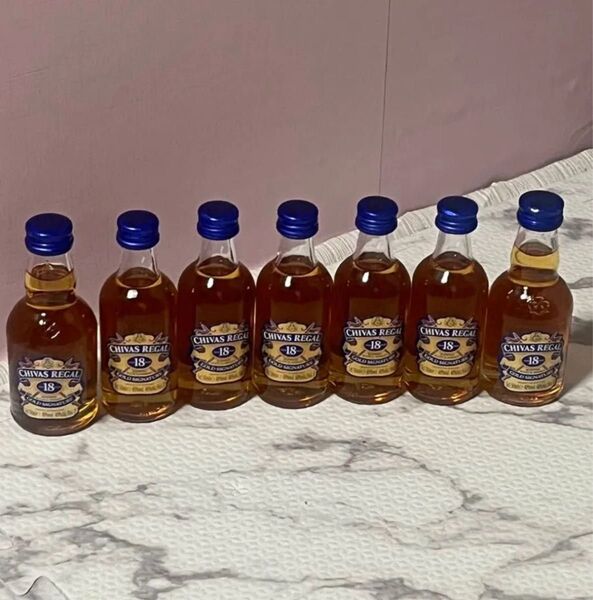 シーバスリーガル 18年 ミニボトル 50ml ×7 ウイスキー