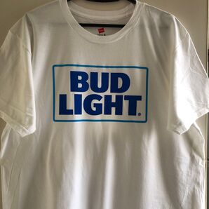 Budweiser バドワイザー BUD LIGHT バドライトTシャツ 白 X Lサイズ