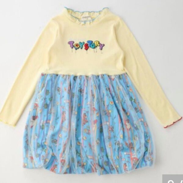 トイストーリー バルーン ワンピース 女の子 子供服 キッズ 長袖 タグ付き 未使用