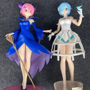 【外箱無し】Re:ゼロから始める異世界生活 レム ラム フィギュア 眠り姫 鳥籠ドレス セット おまとめ