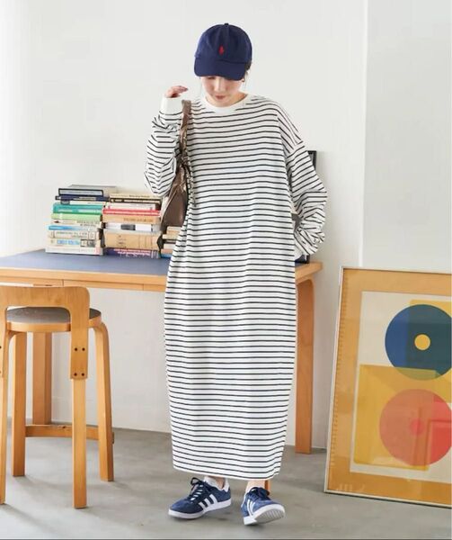 FREAK'S STORE(フリークスストア)USAコットン ビッグシルエット ロングスリーブ ワンピース