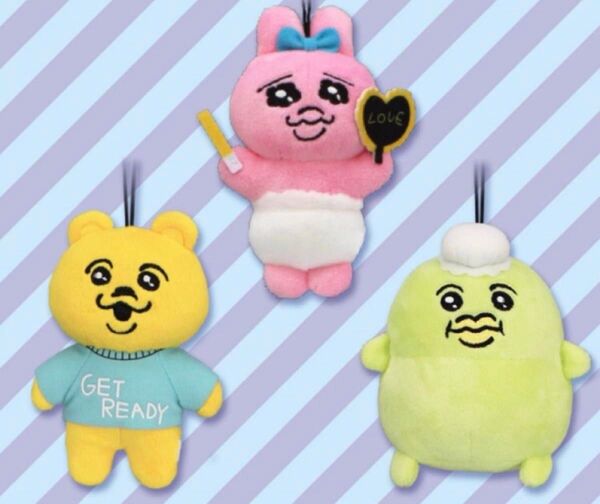 《新品》おぱんちゅうさぎ マスコットキーホルダーセット