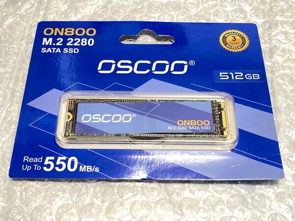 OSCOO M.2 2280 SATA SSD 512GB