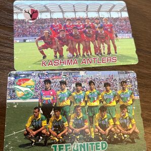 テレホンカード 2枚セット 鹿島アントラーズ ジェフユナイテッド