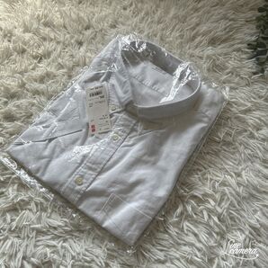新品 タグ付き UNIQLO ユニクロ オックスフォード 半袖 シャツ 3XL