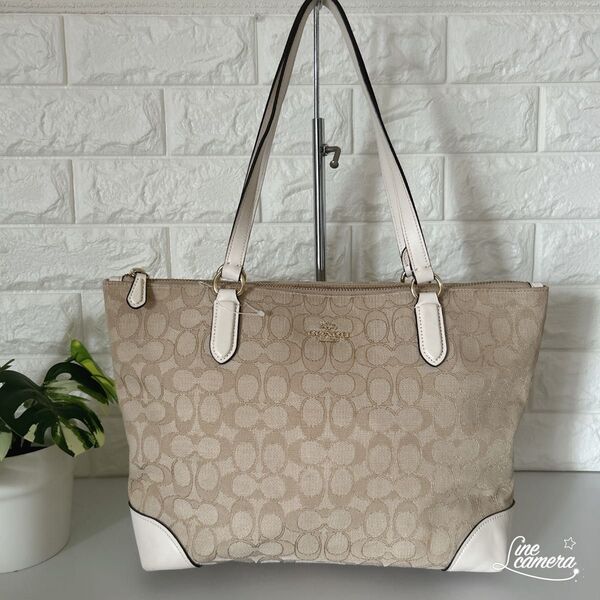 COACH トートバッグ ショルダーバック シグネチャー F29958