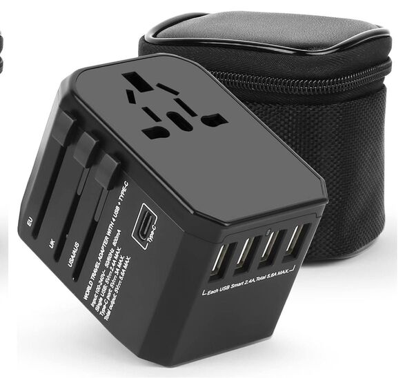 変換プラグ cタイプ コンセント 変換 電源プラグ 旅行充電器 4usbポート 急速充電 全世界180ヶ国以上 海外電源プラグ