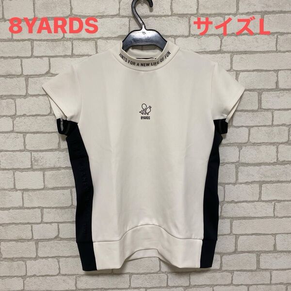 8YARDS モックネックTシャツ サイズL レディース ゴルフ