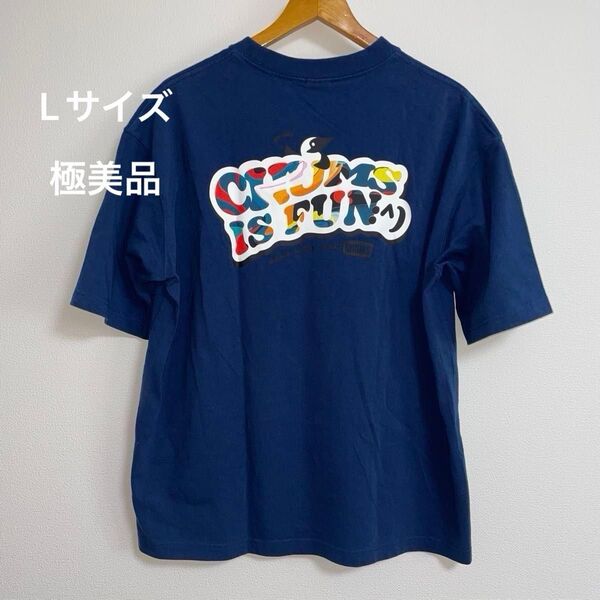 【極美品】チャムスCHUMS 半袖 Tシャツ オーバーサイズ メンズ Lサイズ 紺