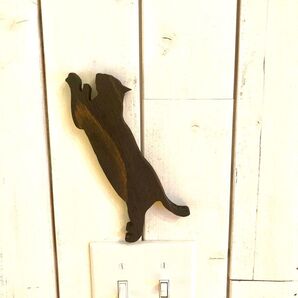 猫 キャット シルエット 壁飾り 壁掛け モビール 雑貨 北欧 キャットウォーク インテリア オーナメント ペットグッズ