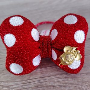 ディズニーランド ミニーちゃん ディズニー リボン ヘアゴム ヘアアクセサリー