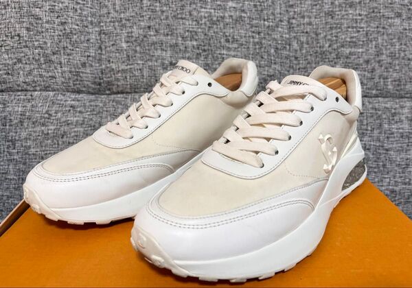 ジミーチュウ JIMMY CHOO ネオプレン X レザー・ローカットスニーカー
