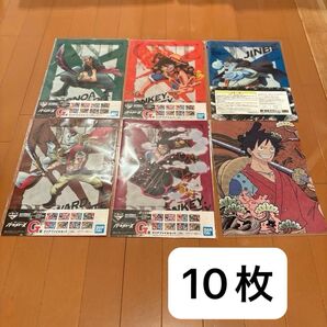 ONE PEACE ワンピース 一番くじ クリアファイル 10枚セット