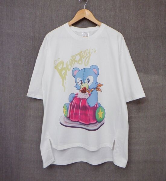 スカラー 141651 ゼリーを独り占め!クマのプリントBIG Tシャツ