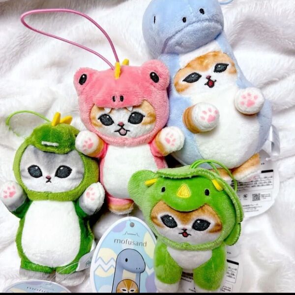 モフサンド mofusand かいじゅうにゃんマスコット 4個セット