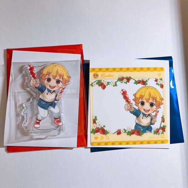 鬼滅の刃 ufotable ストロベリーフェスティバル アクリルスタンド SNS風クリアカード 我妻善逸