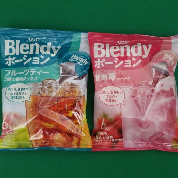 Blendy ポーション AGF フルーツティー 3種の果物ミックス 完熟苺オレベース