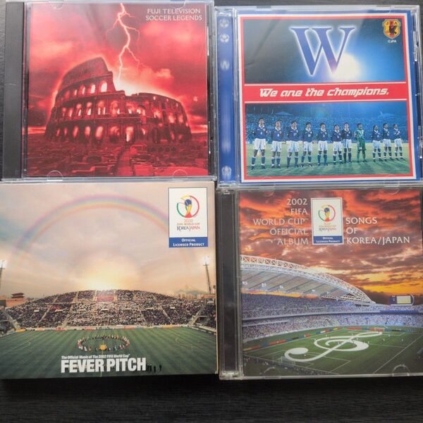 サッカー関連のCD 4枚 2002年日韓W杯