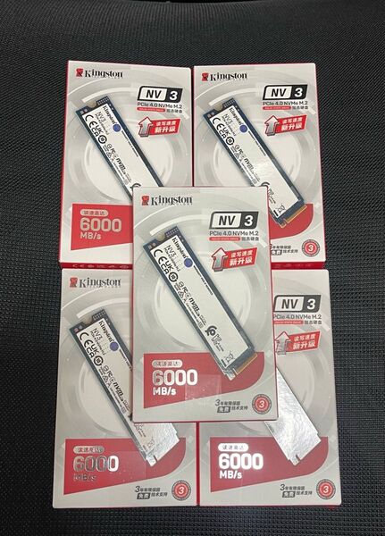 Kingston NV3 1TB SSD PCIe 4.0 M.2 新品 5枚セット