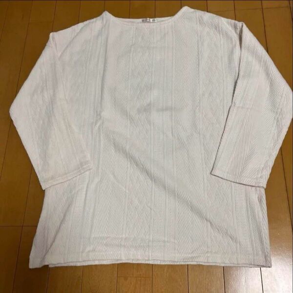 しまむら terawearemu てらさん 長袖カットソー ロンT ジャガード柄