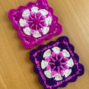 ハンドメイド コースター 2枚セット