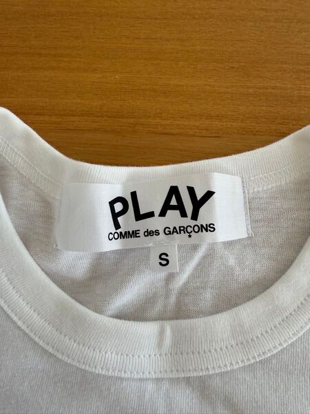 PLAY COMME des GARCONS Tシャツ ホワイト S 未使用に近い
