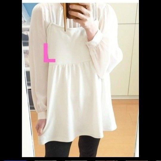キャミソールビスチェ スリーブ付きビスチェ Lサイズ チュニック