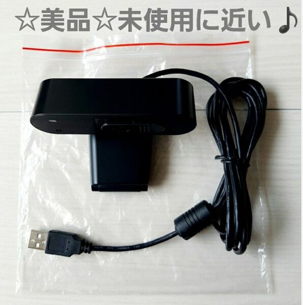 美品☆ELECOM ウェブカメラ マイク内蔵 UCAM-C820ABBK