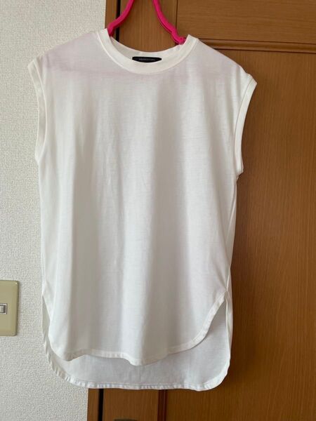 ノースリーブTシャツ ホワイトレディースMサイズ