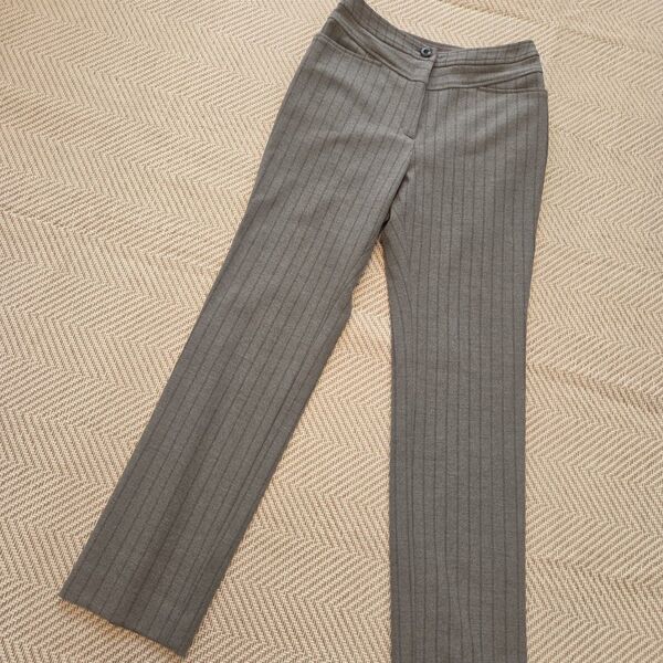 GIANNI LO GIUDICE パンツ グレー ストライプ スラックス
