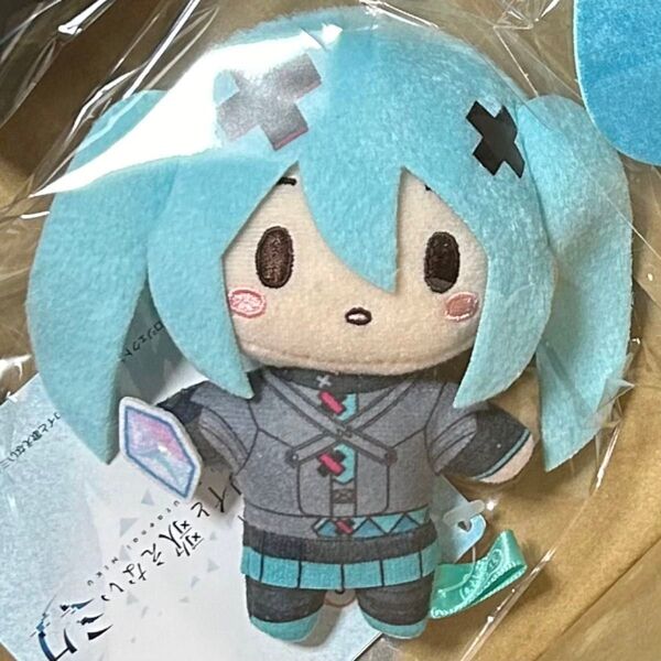 劇場版プロジェクトセカイ 壊れたセカイと歌えないミク ふわぷち マスコット ぬいぐるみ 閉ざされた窓のセカイの初音ミク バツミク