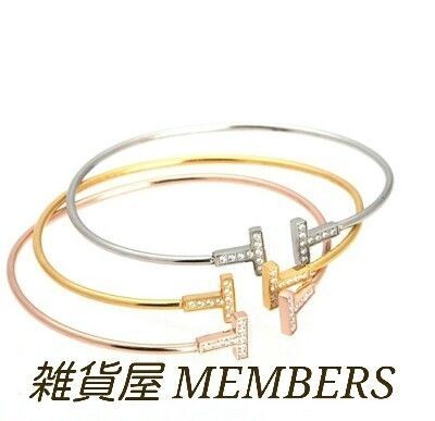 送料無料カラーご指定下さい全3色スーパーCZダイヤモンドサージカルステンレスT字ワイヤーバングルブレスレット残りわずか早い者勝ち