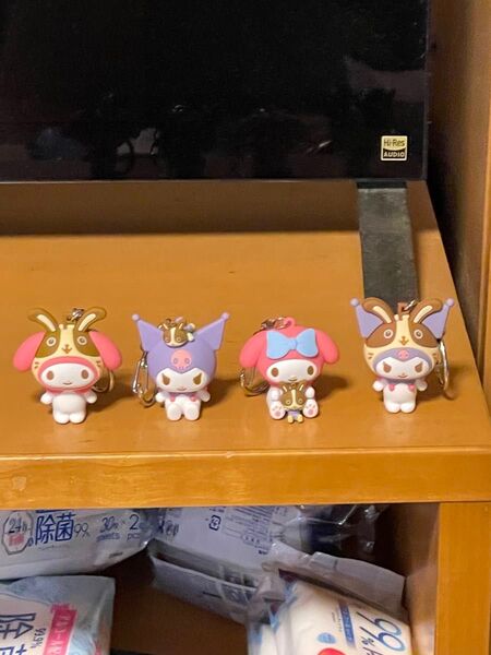 宇佐美マイメロサンリオキャラクターズ ラバーマスコットキーホルダー 4個セット