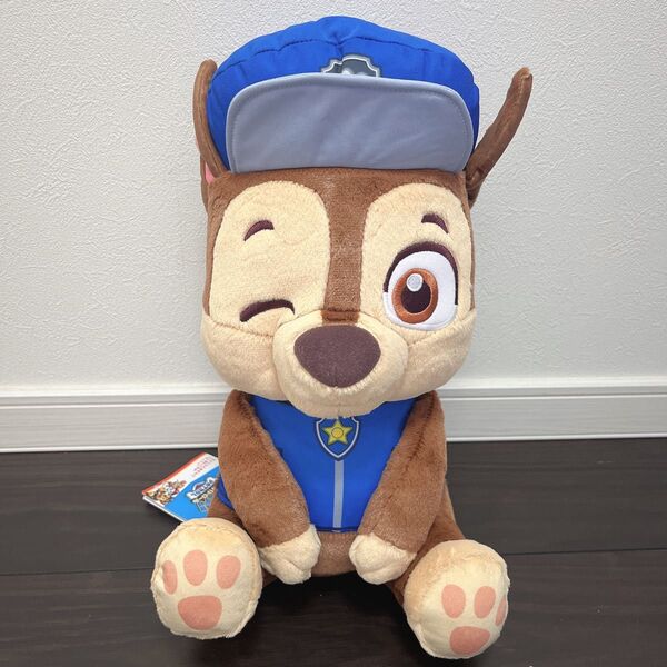 新商品 パウ・パトロール ちょこんとおすわり LLぬいぐるみ チェイス