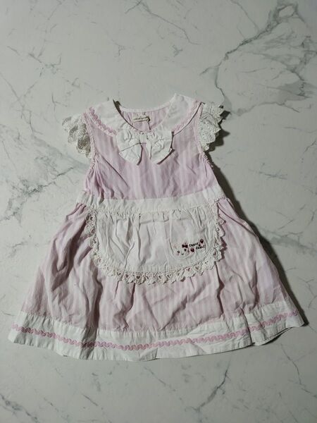 クーラクール セーラー エプロンワンピース うさみみ 90