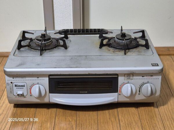 ガスコンロ Rinnai 都市ガス用 グリル未使用