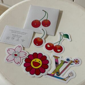 最新作 ルイヴィトン LOUIS VUITTON × 村上隆 ステッカー セット チェリー お花 フラワー カイカイキキ