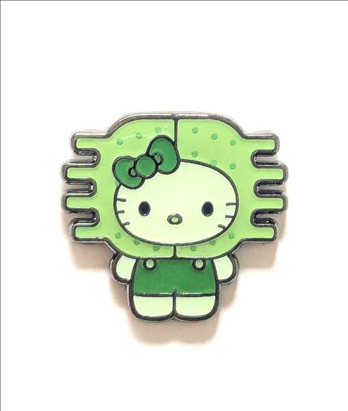 キティちゃん ピンバッチ クシダンゴケイソウ EXPO2025万博 日本館 藻類キティちゃん