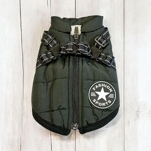 犬 ベスト 綿服コートSお散歩 軽量 着脱簡単 防寒 防水ジャケット