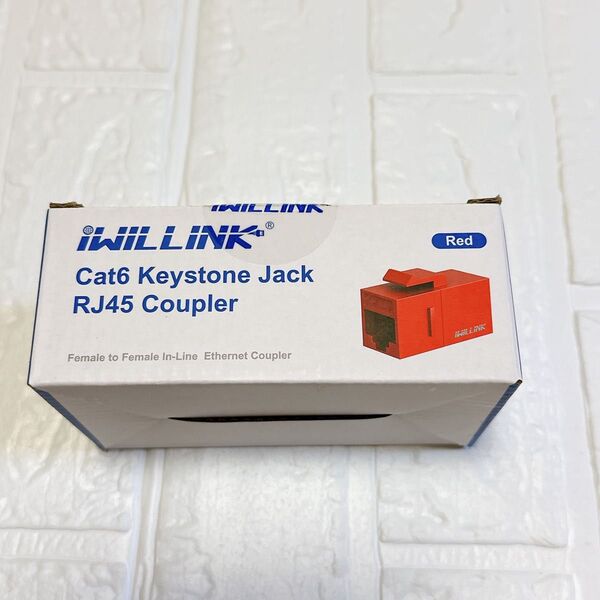 Iwillink RJ45 Cat6 キーストーンカプラー LAN ケーブル用 中継 コネクタ メス