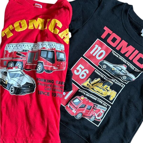 トミカ長袖Tシャツトレーナー120