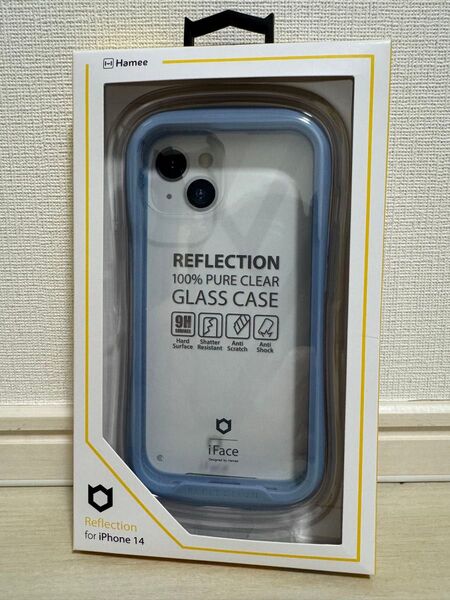未開封品 Hamee iFace iPhone 14 REFLECTION ペールブルー 水色 ペール ブルー 青 あお