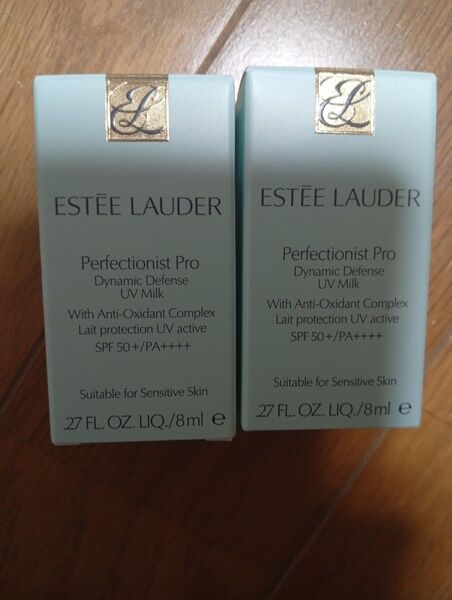 エスティローダー パーフェクショニスト プロ ダイナミック ディフェンス UV ミルク SPF50+ 化粧下地8ml 2本