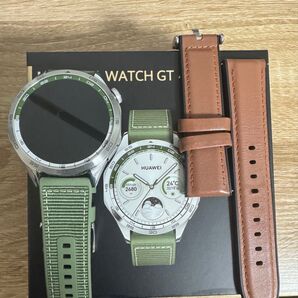【コーティング済】HUAWEI WATCH GT 4 グリーン/シルバー