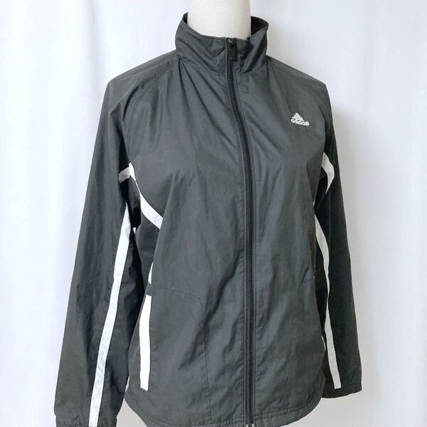 【アディダス】adidas ウインドブレーカー スポーツ CLIMAPROOF ダークグレー トップス レディース