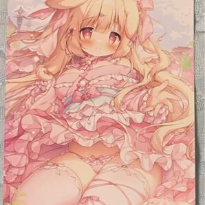 ②【新品】GOGO メロンブックス GW 大感謝 キャンペーン 特典 桃豆こまもち イラストカード 同人