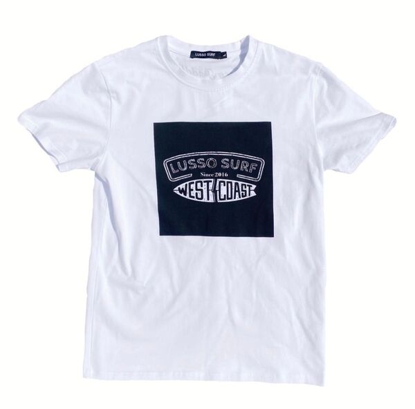 再入荷 LUSSO SURF スクエアプリントTシャツ Mサイズ ロンハーマン 送料込み